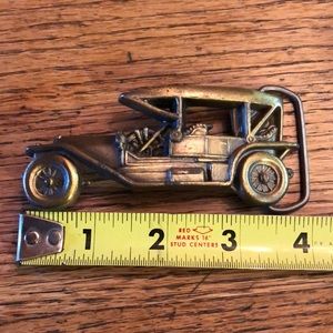 Vintage 1980’s antique car belt buckle